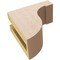Ekena Millwork 3"W x 6"D x 6"H Classic Del Monte Rough Cedar Woodgrain TimberThane Corbel, Primed Tan CORUR03X06X06DELRCPR - alternate 3